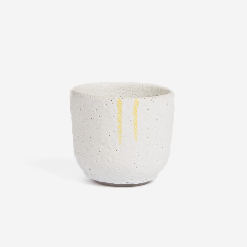 Tea Cup - Coral Glaze