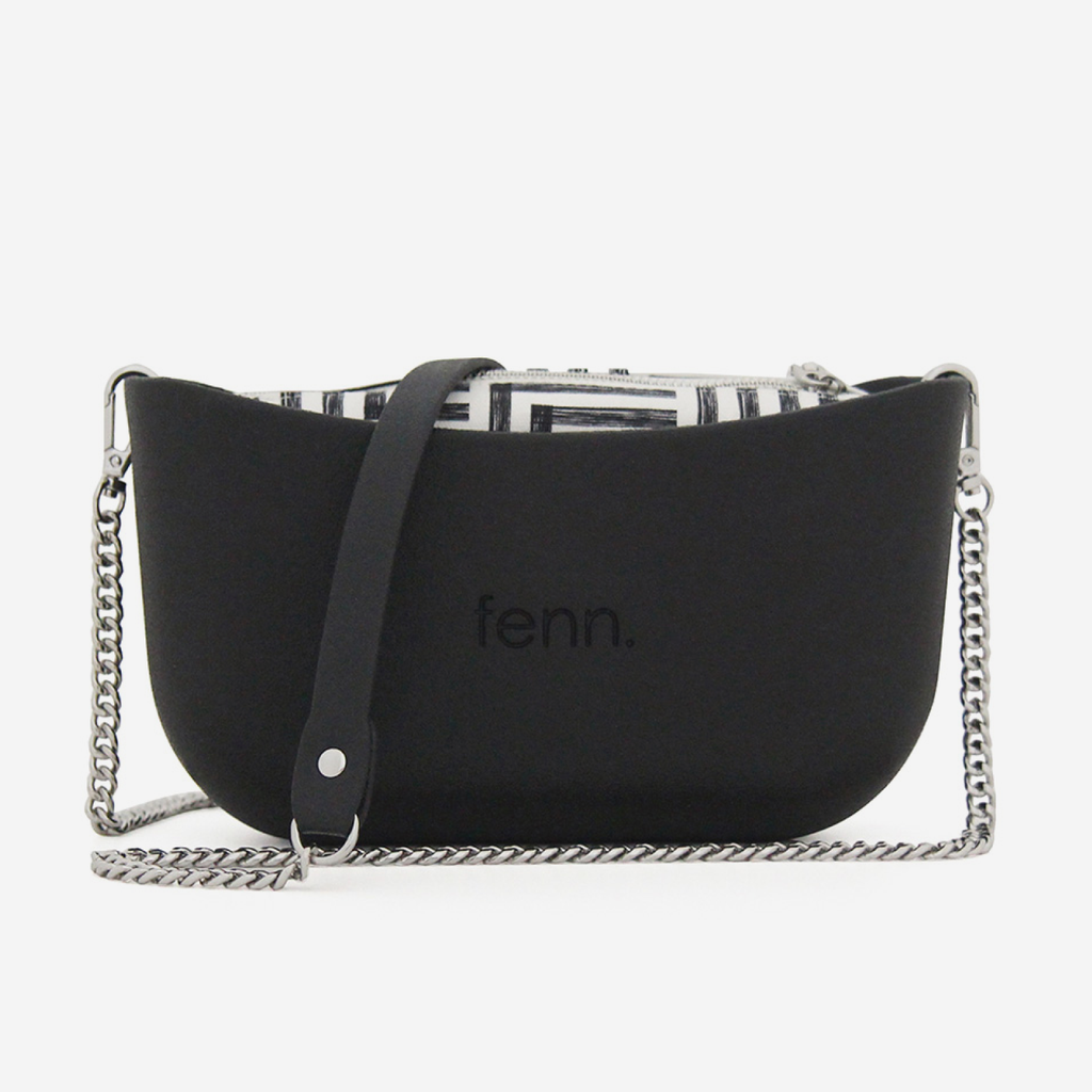 Classic Handbag - Black - Silver Chain