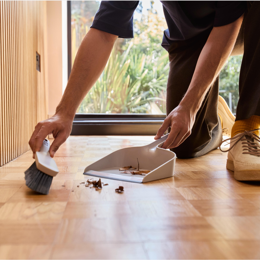 CleanTech™ Wall-Mounted Dustpan & Brush Set
