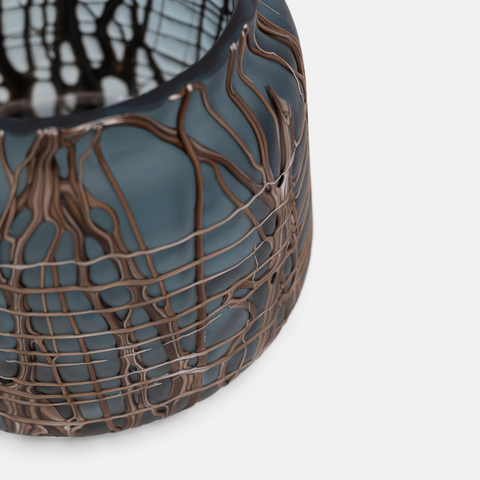 Cocoa Ripple Vase - Short