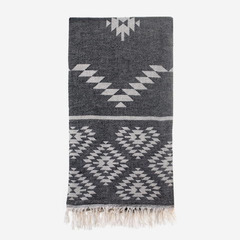 Turkish Towel - Kelim Black