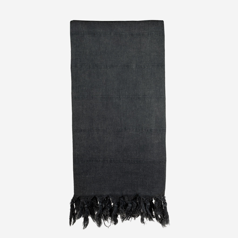 Turkish Towel - Stonewashed Black