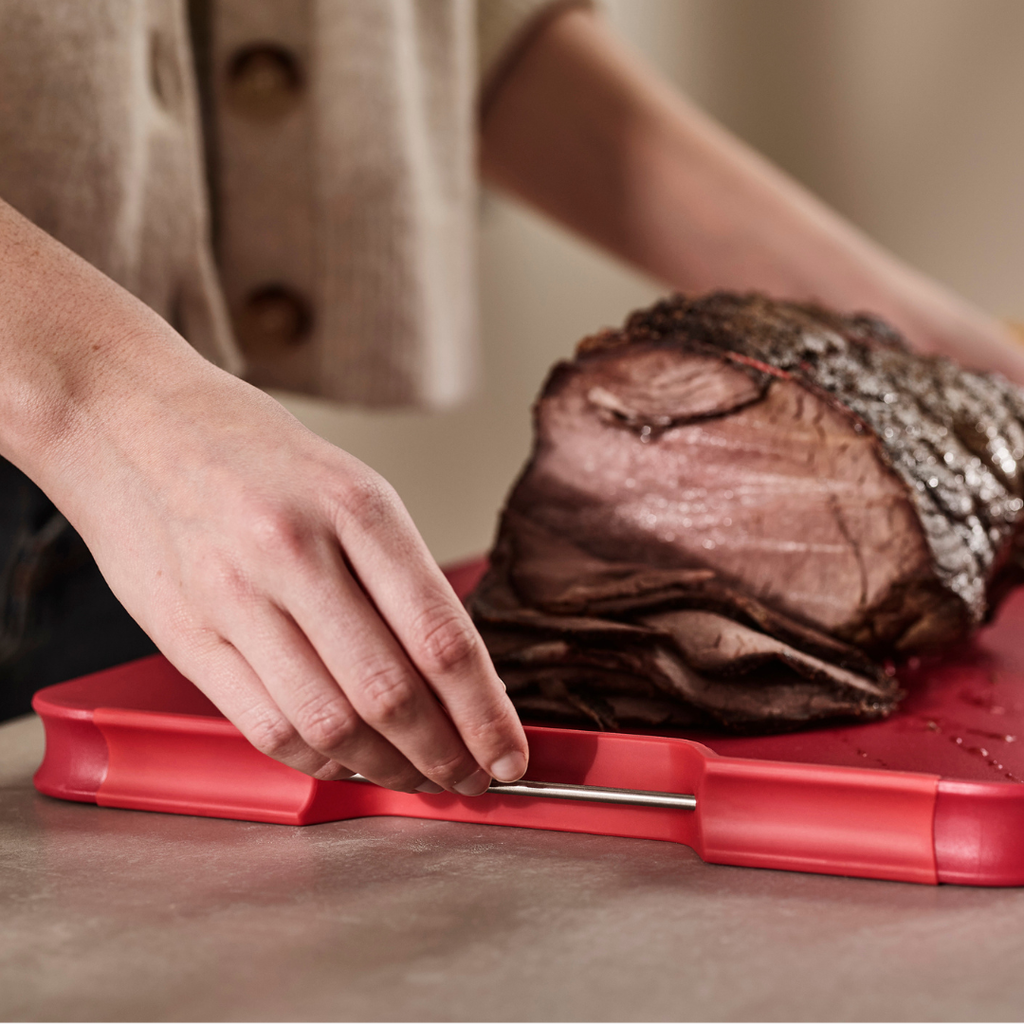 Cut&Carve™ Plus Multi-Function Chopping Board Extra Large - Red