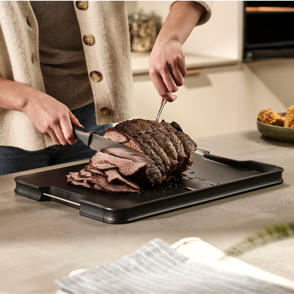 Cut&Carve™ Plus Multi-Function Chopping Board Large - Black