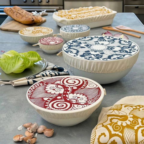 Dish and Bowl Covers - Set of 3 - Paradise | Crimson Langeveldt