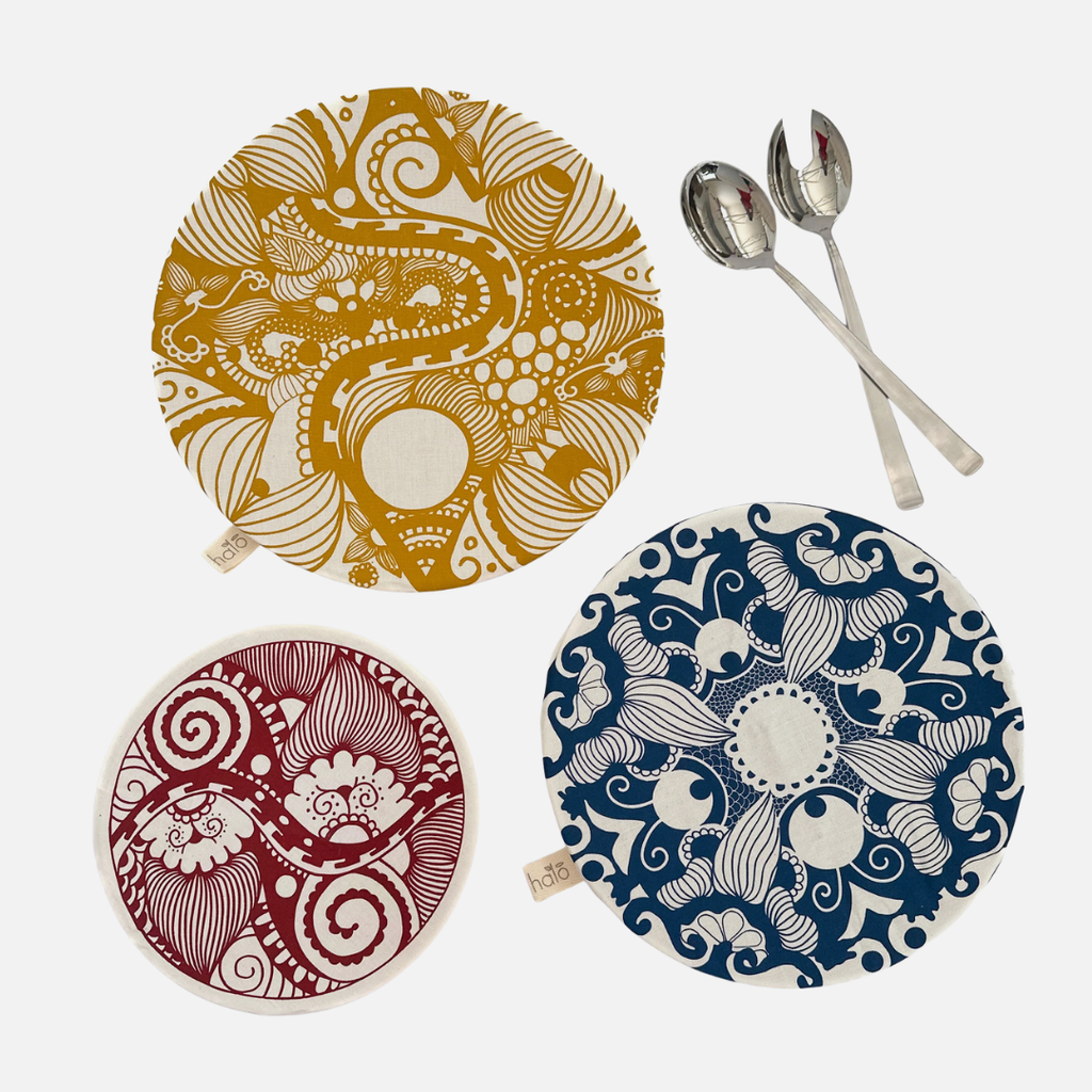 Dish and Bowl Covers - Set of 3 - Paradise | Crimson Langeveldt