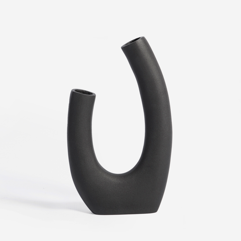 Horn Vase - Black