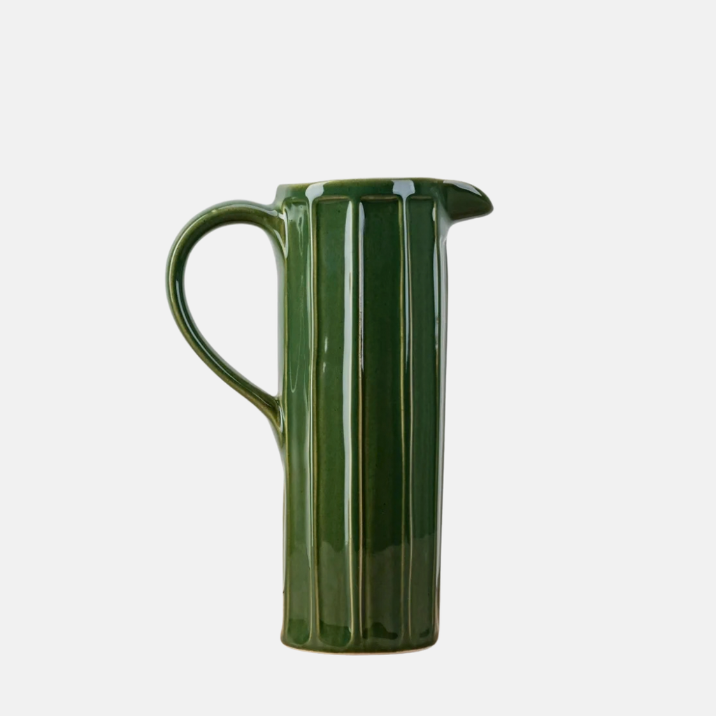 Emily Tall Jug - Emerald Green