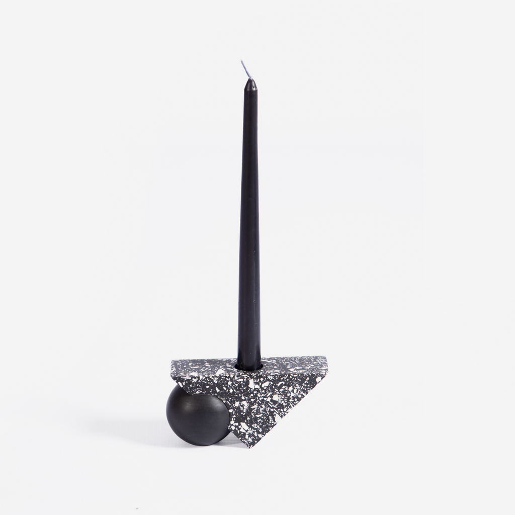 Equilibrium Candle Holder - Black & White