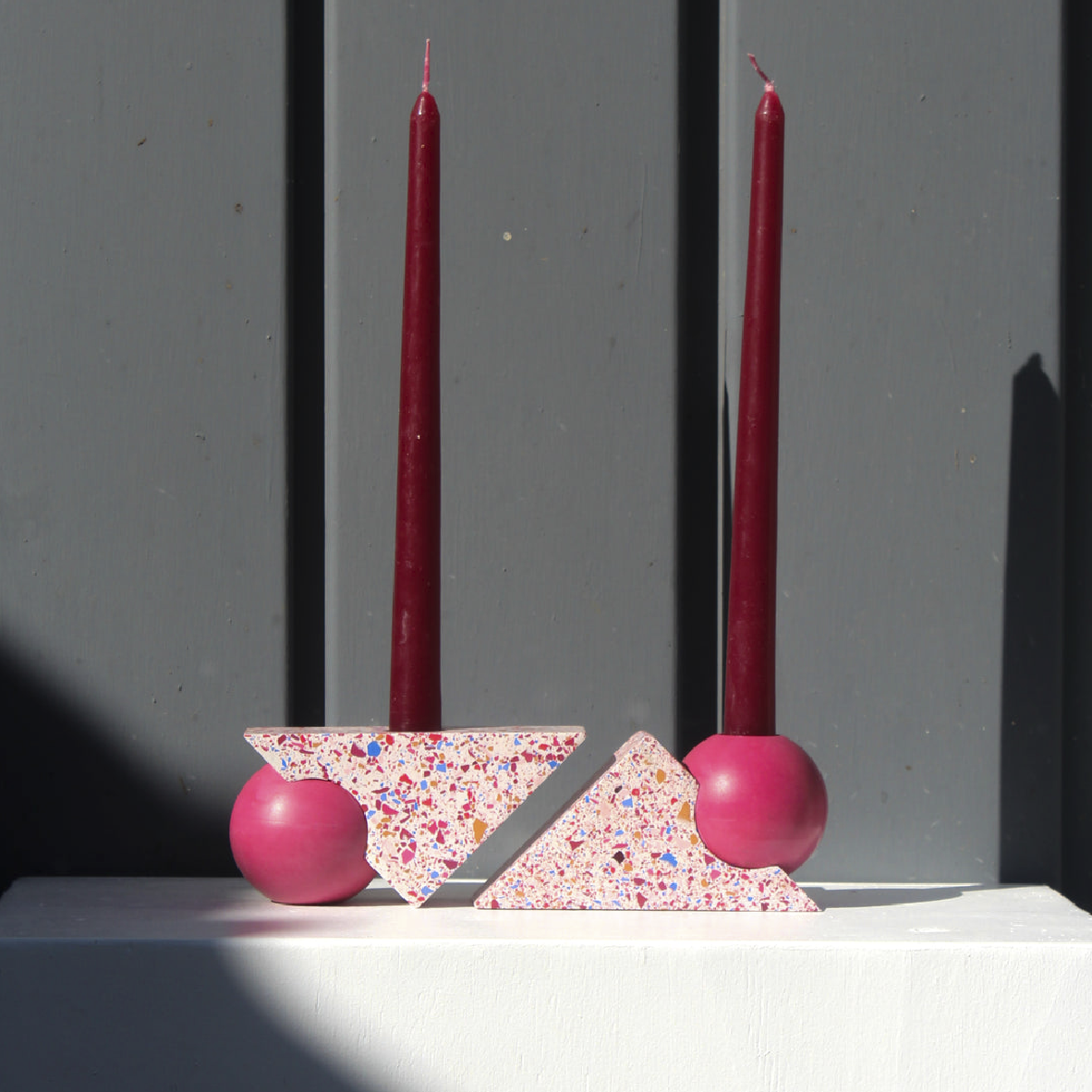 Equilibrium Candle Holder - Viva Magenta