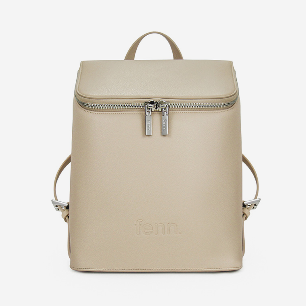 Backpack - Oatmeal - Silver Zip