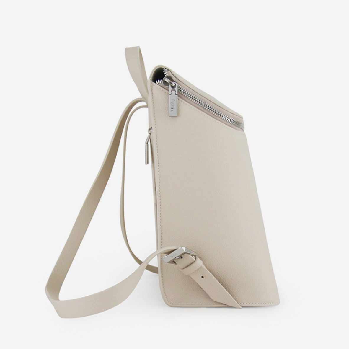 Backpack - Oatmeal - Silver Zip