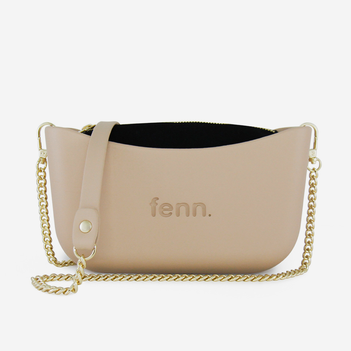 Classic Handbag - Sand - Black Inner - Gold Chain