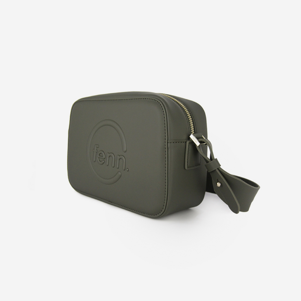 Crossbody Bag - Army Green - Gold Zip