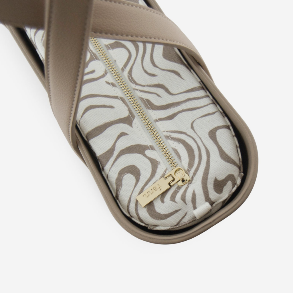 Original Handbag - Stone - Squiggles Inner - Light Stone Handles