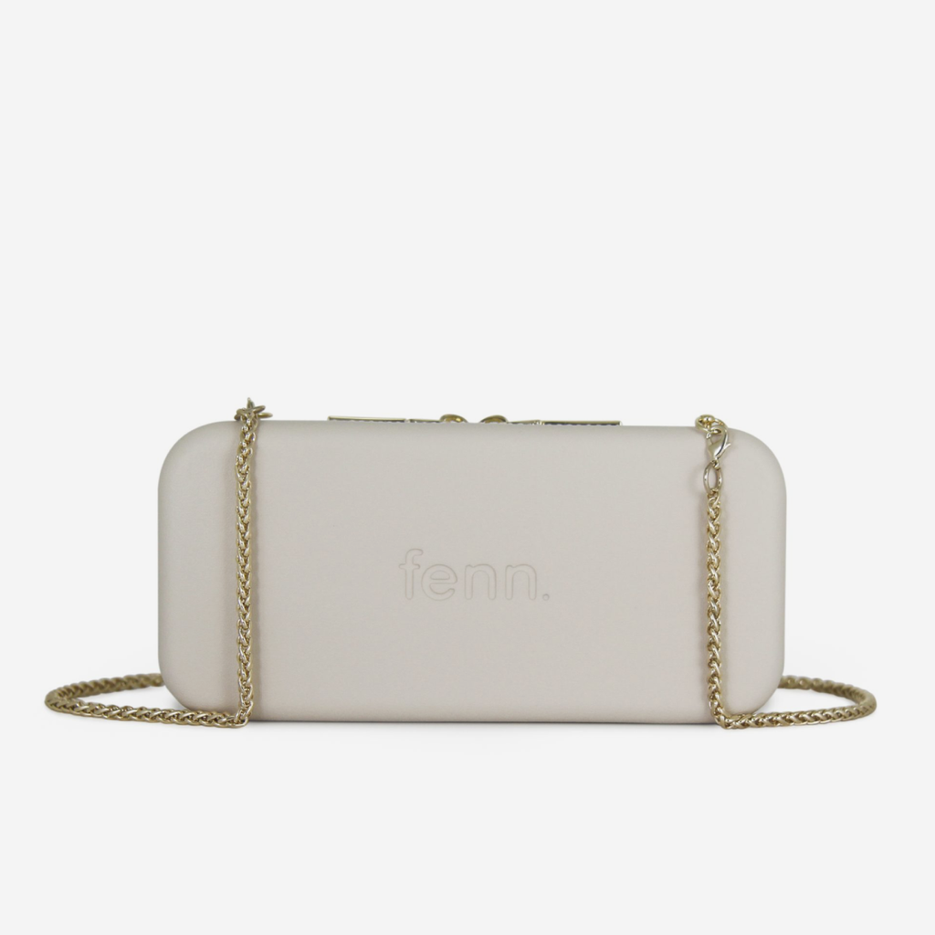 Original Wallet With Gold Strap & Gold Zip - Champagne