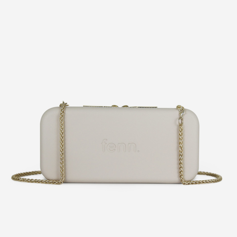 Original Wallet With Gold Strap & Gold Zip - Champagne