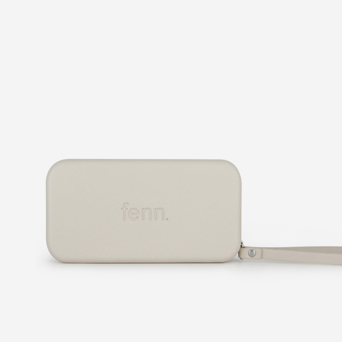 Original Wallet With Strap & Gold Zip - Champagne