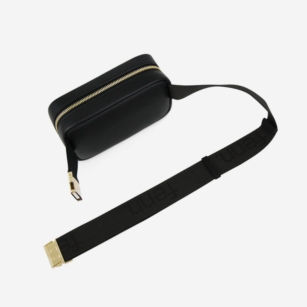 Pouch Bag - Black - Canvas Strap