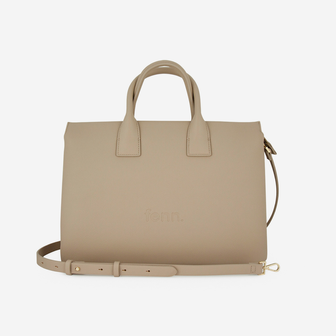 Laptop Bag - Sand - Gold Zip