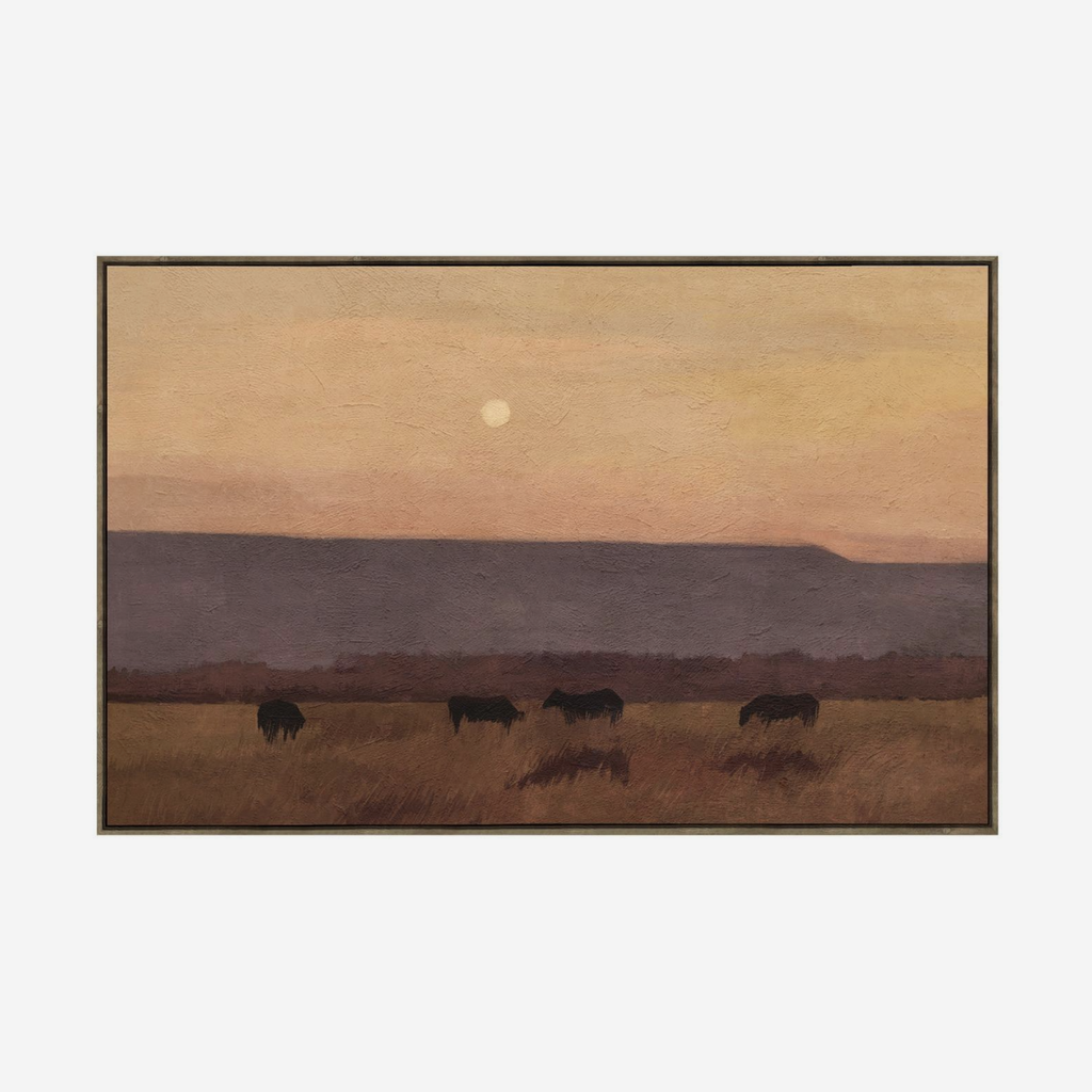 Hertex Wall Art - Dusk On The Plains in Sunset