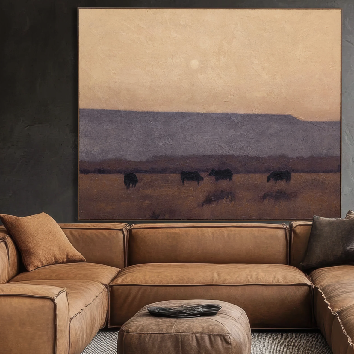 Hertex Wall Art - Dusk On The Plains in Sunset