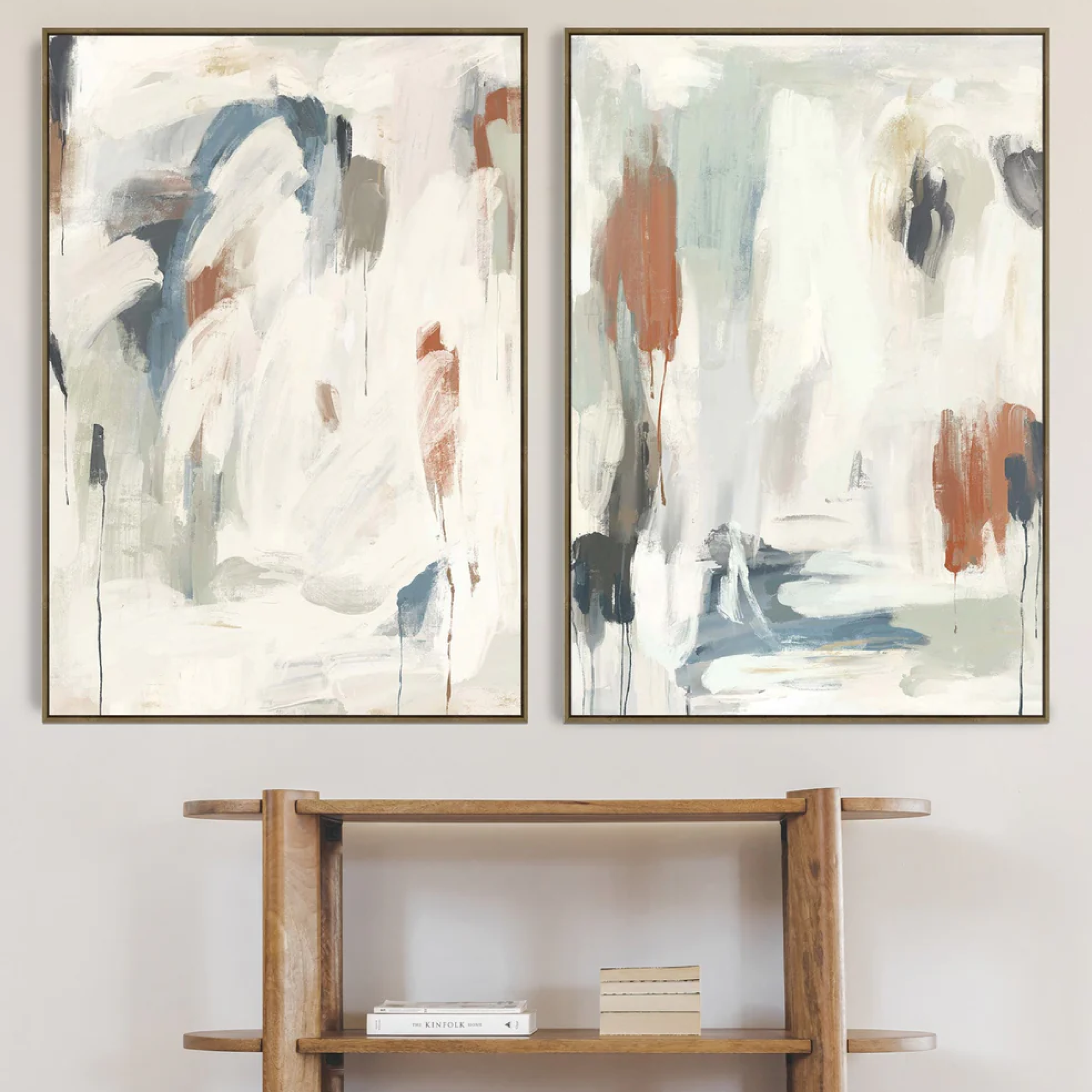 Hertex Wall Art - Muted Harmony Set of 2 in Pearl Ash