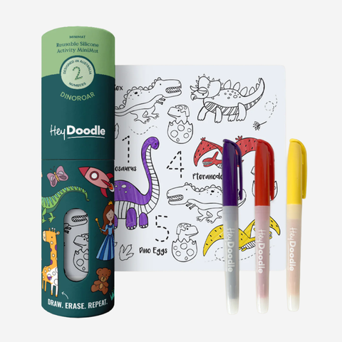 Mini Colouring & Doodle Mat - DinoRoar