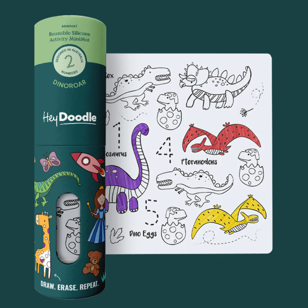 Mini Colouring & Doodle Mat - DinoRoar