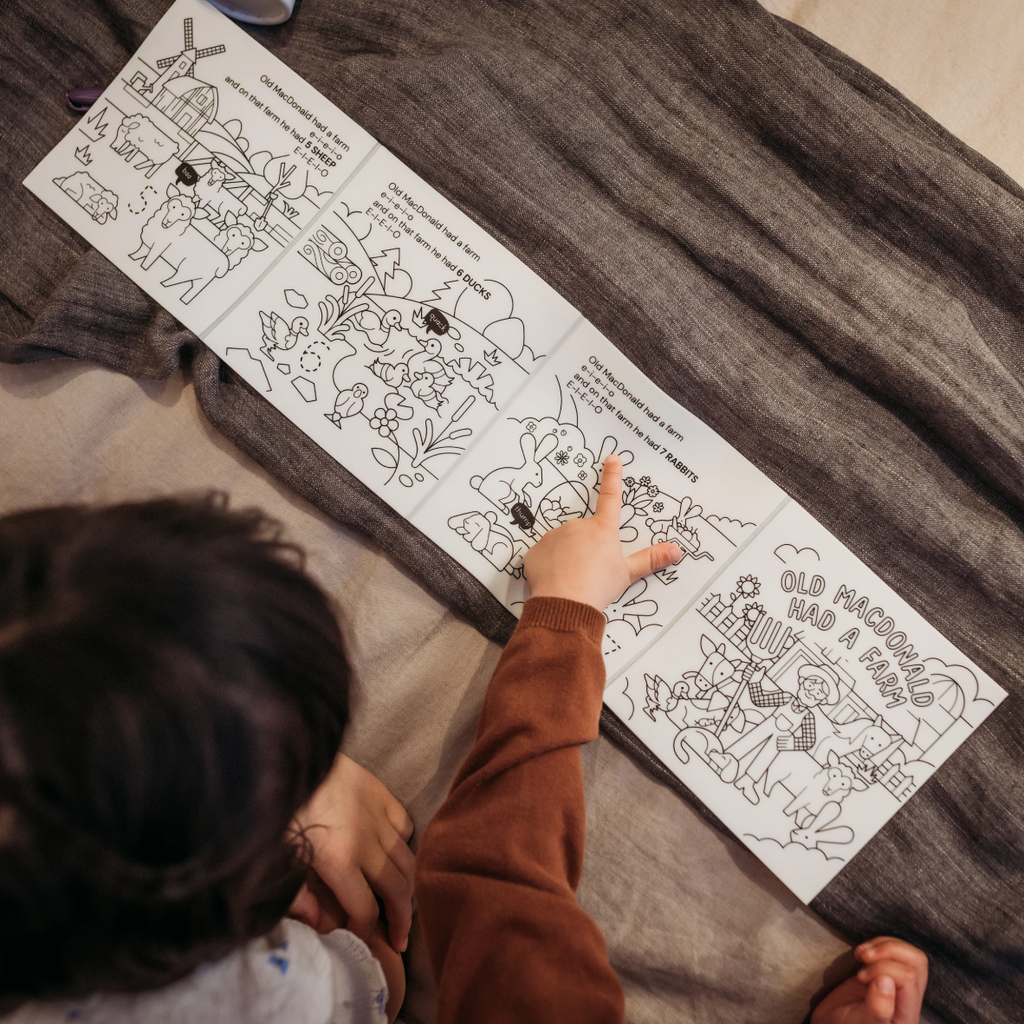 Reusable Colouring Book Tales - Old MacDonald