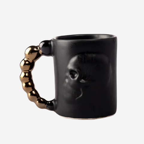 Human Skull Mug - Black