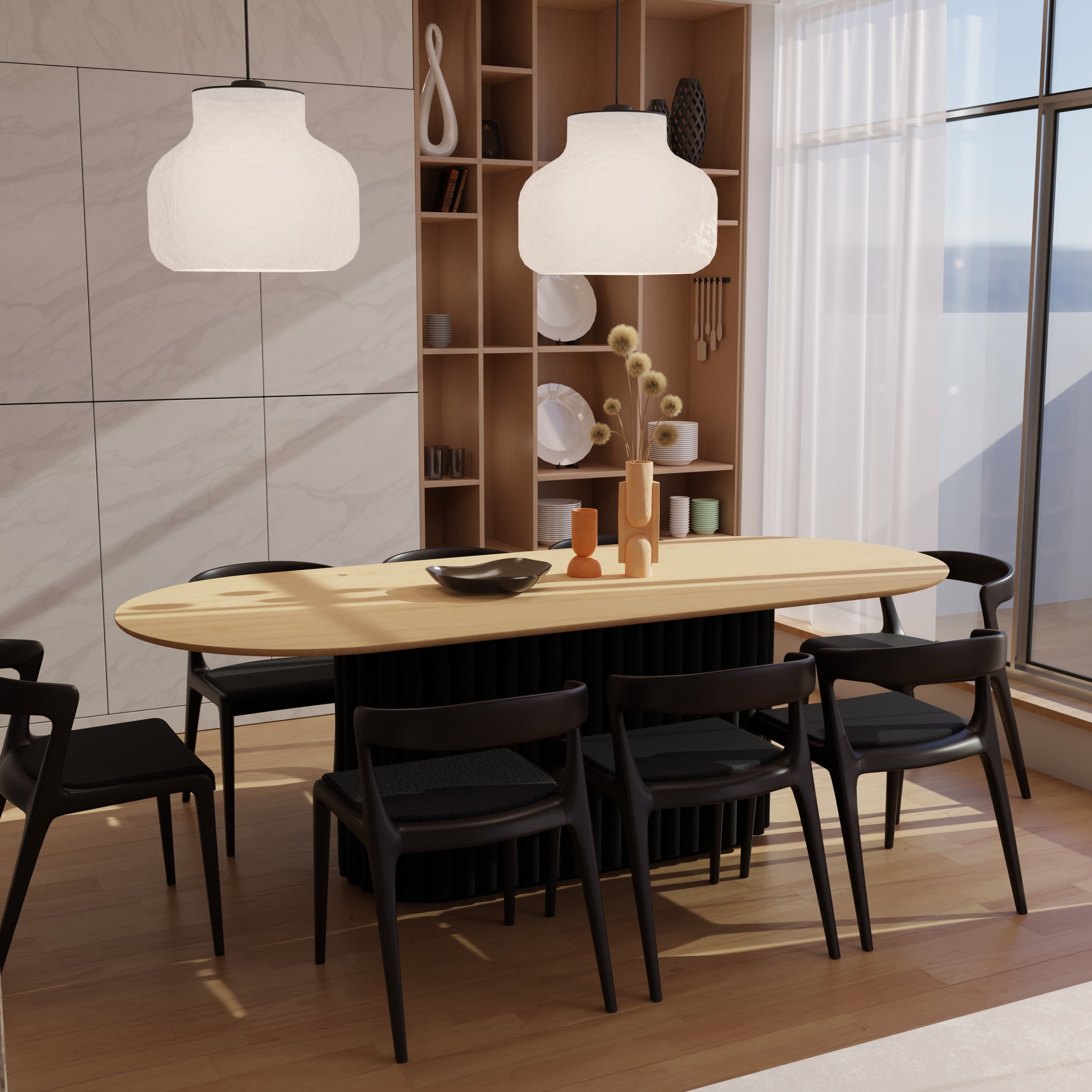 Pillar Dining Room Table - 8 Seater