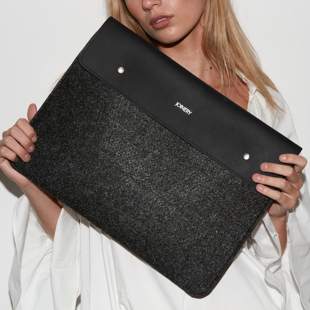 Laptop Pouch - Felt + Leather