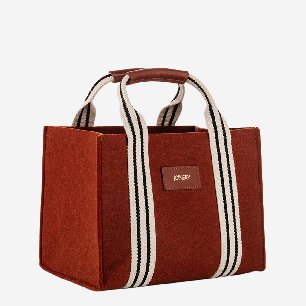 Mini Box Tote - Felt + Leather