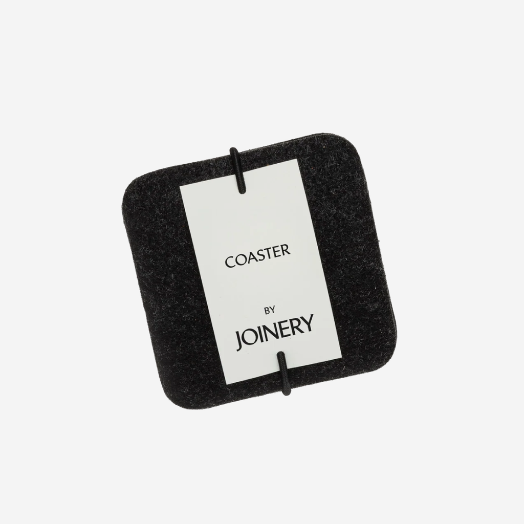 Square Coasters Set of 6 - Charcoal