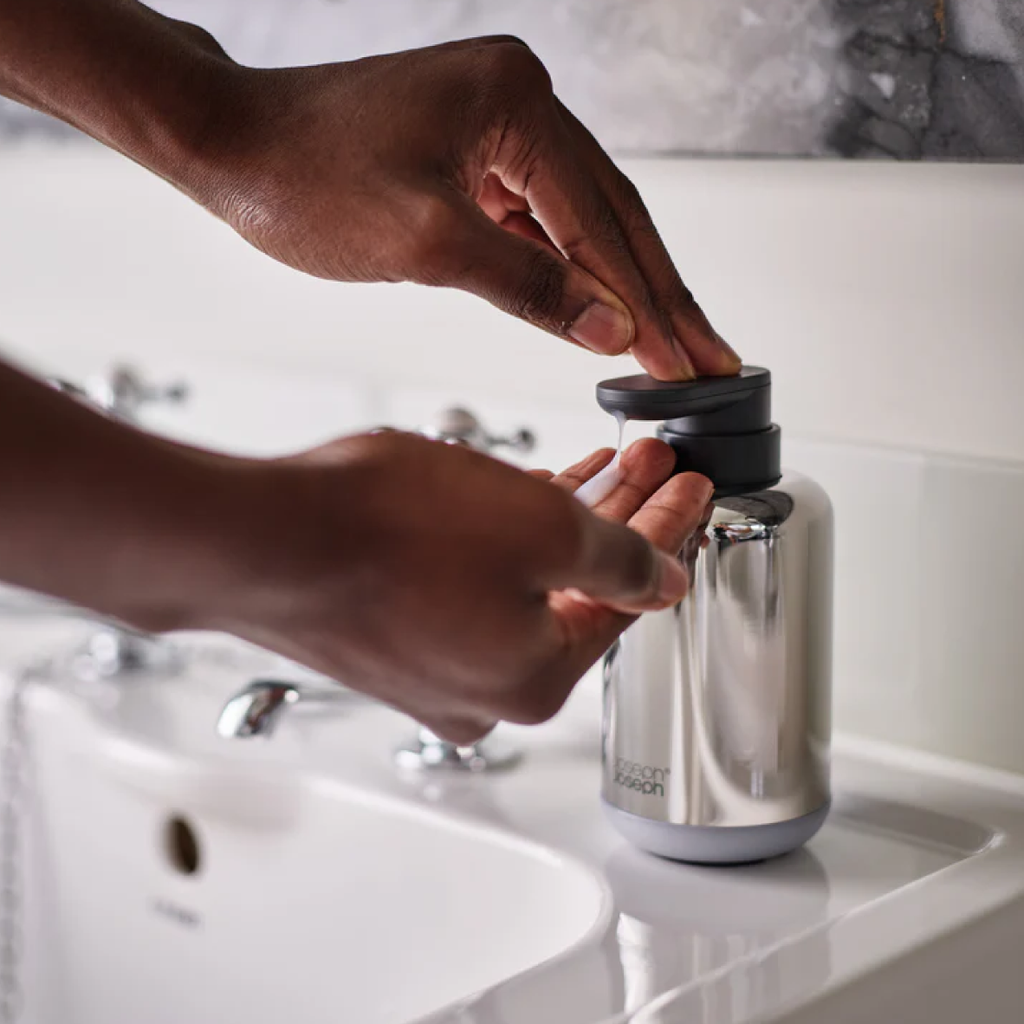 EasyStore™ Luxe Stainless-Steel Soap Pump