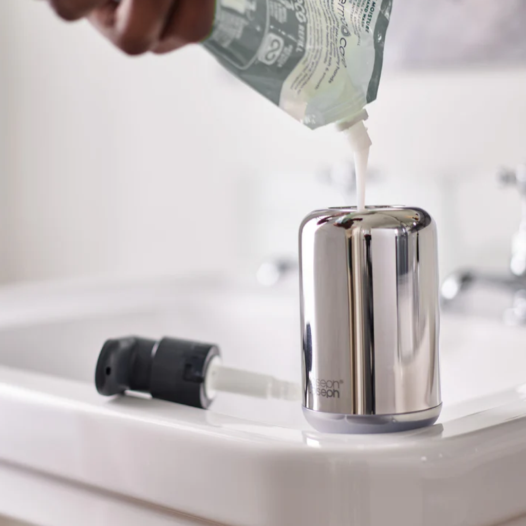 EasyStore™ Luxe Stainless-Steel Soap Pump