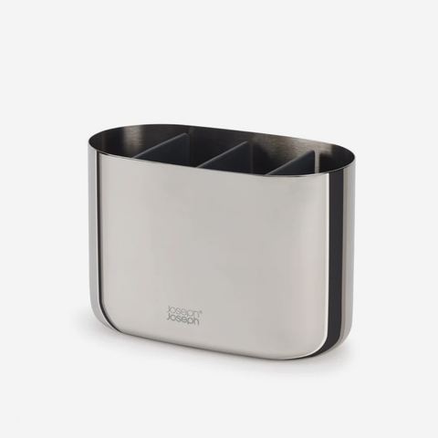 EasyStore™ Luxe Stainless Steel Toothbrush Caddy Large