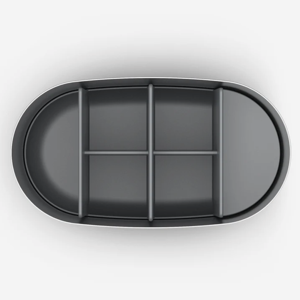 EasyStore™ Luxe Stainless Steel Toothbrush Caddy Large