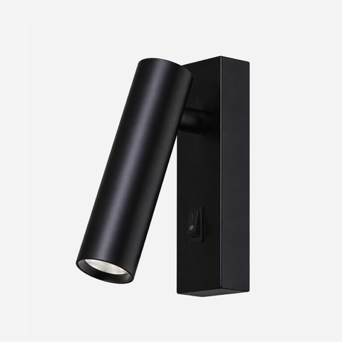 Round Head Wall Reading Light - Black