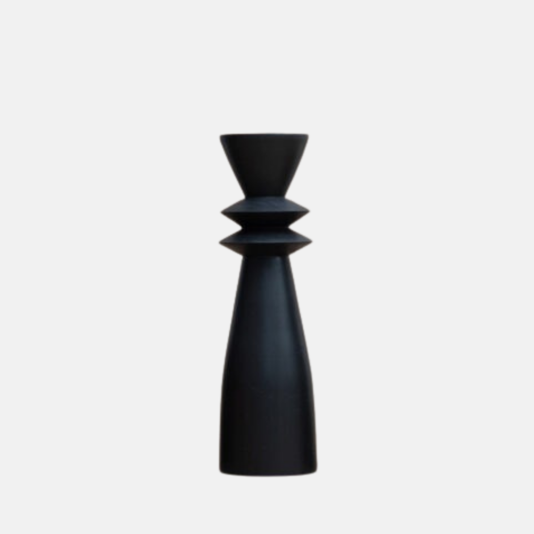 Kalahari Floor Candle Holder - Black