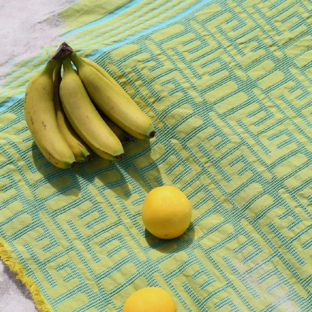 Kuba Summer Throw - Lemon