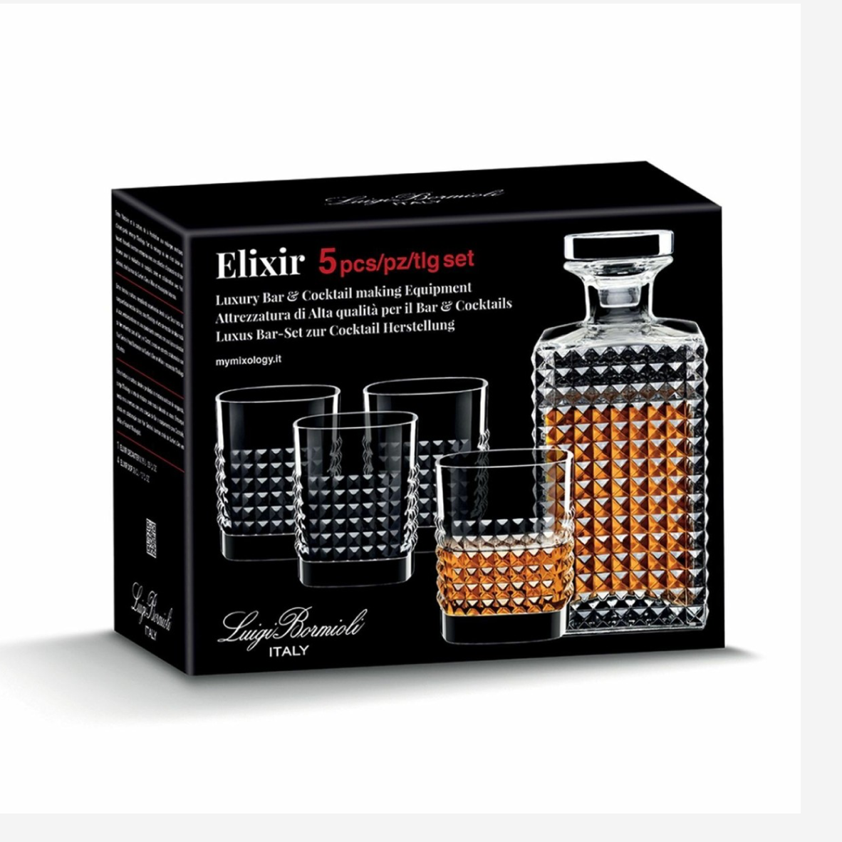 Luigi Bormioli Elixir Whiskey Set - 5 piece