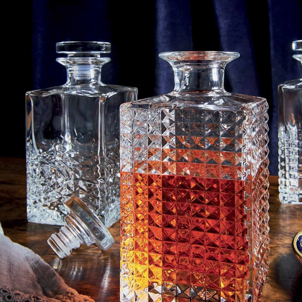 Luigi Bormioli Mixology Textures Whiskey Decanter With Stopper