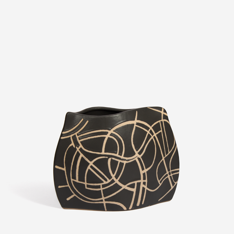 Midnight Labyrinth Vase