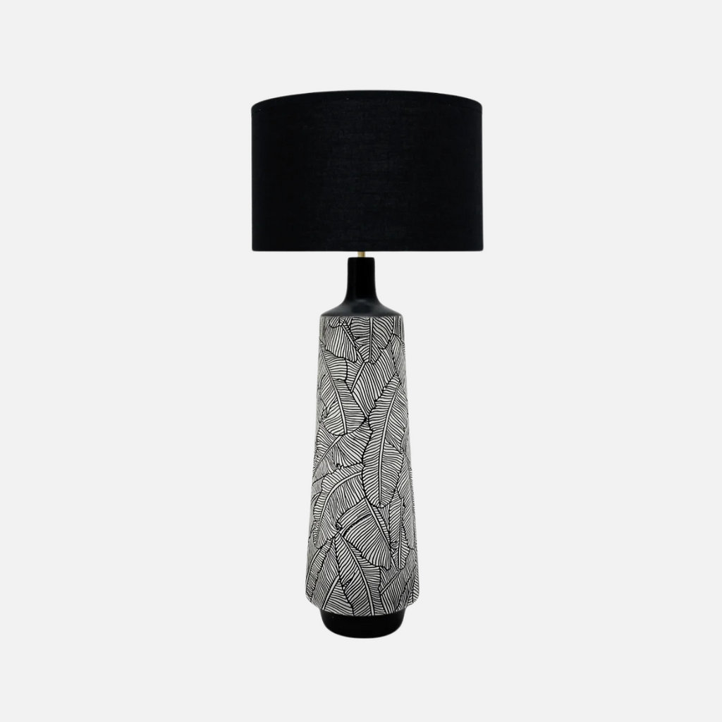 Modern lamp with black lampshade