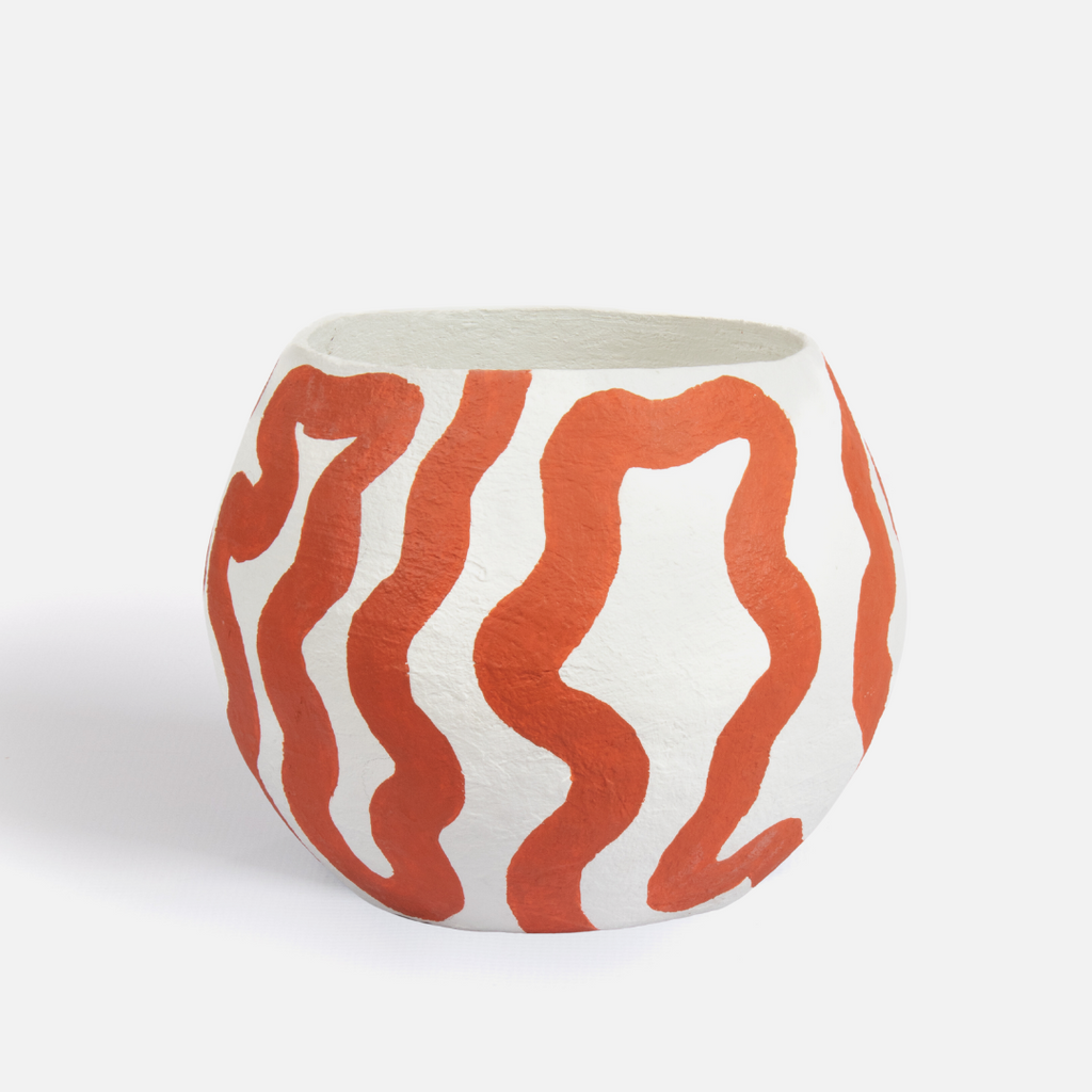 Arlo Planter - Terracotta Contours