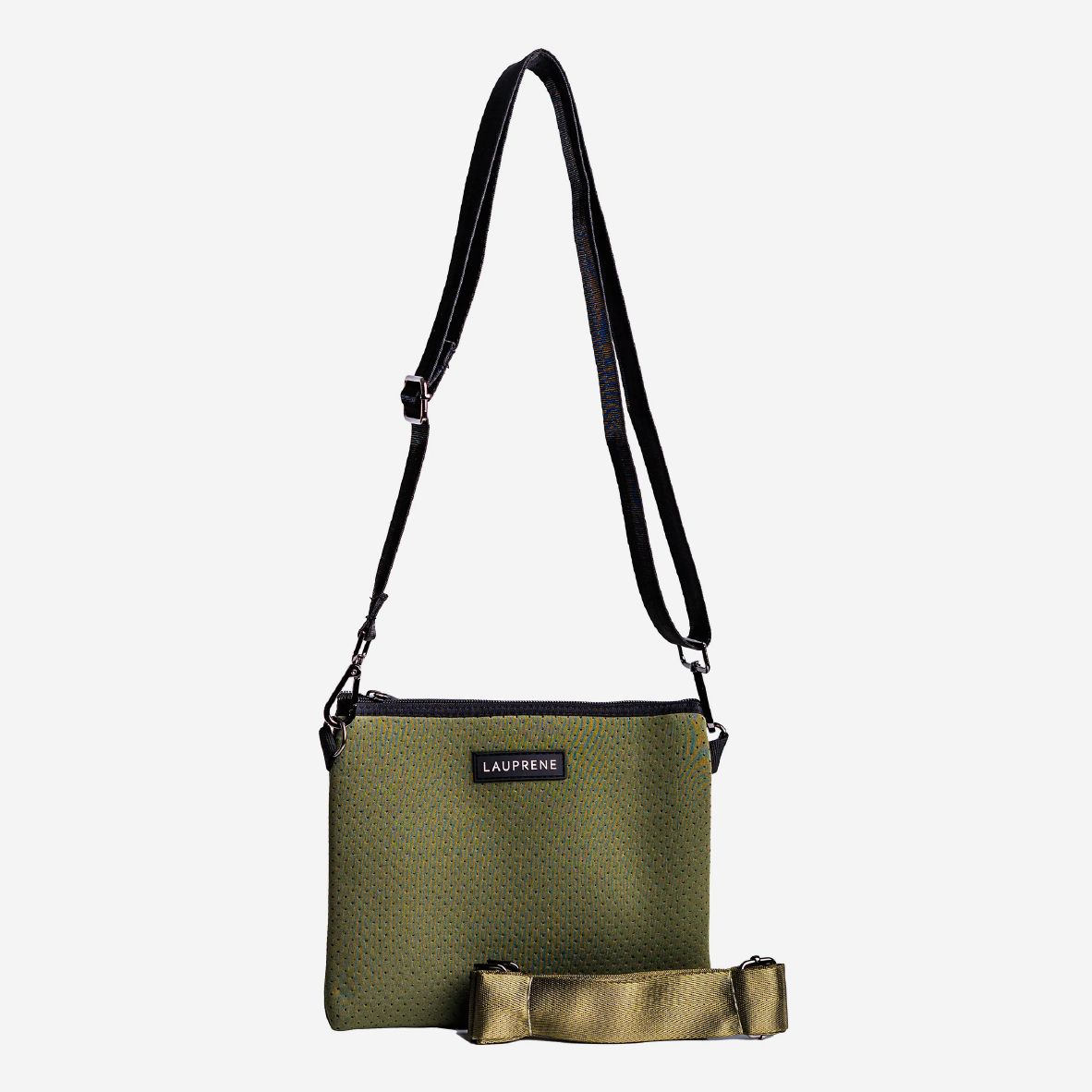 Neoprene Messenger Bag - Khaki