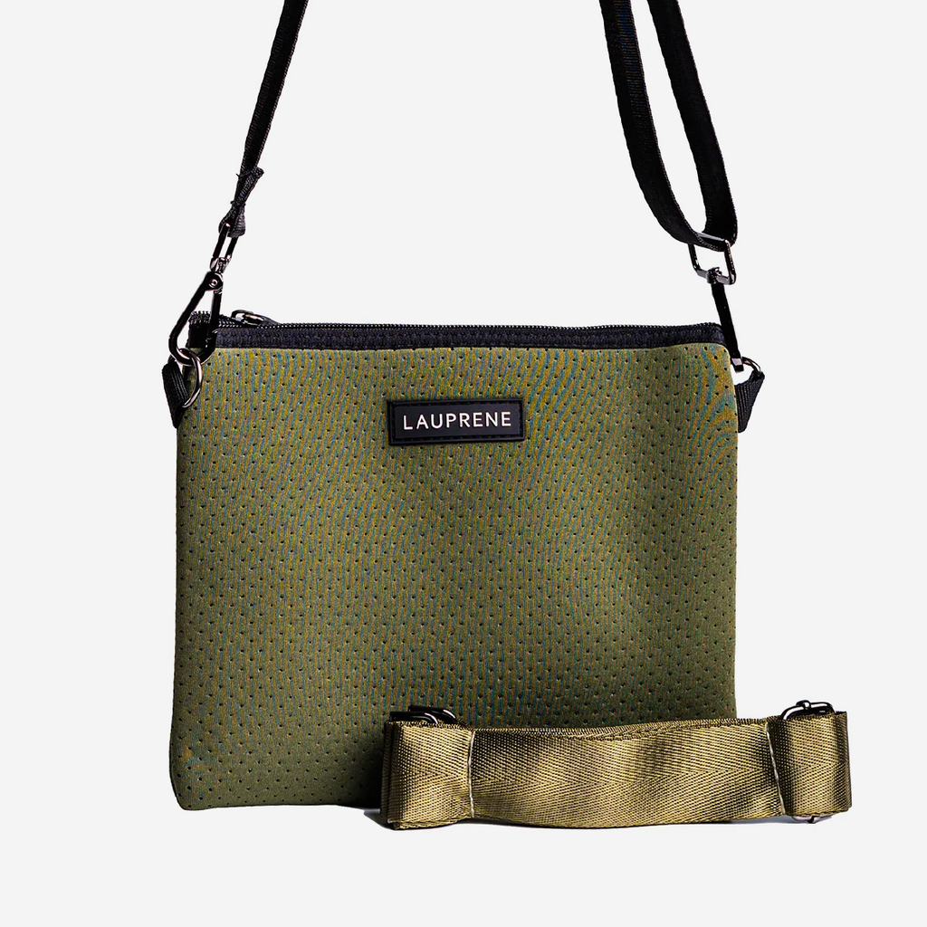 Neoprene Messenger Bag - Khaki