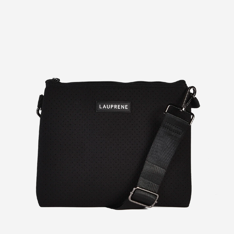 Neoprene Messenger Bag - Black